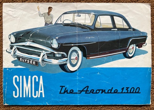 Simca aronde sales brochure - ,